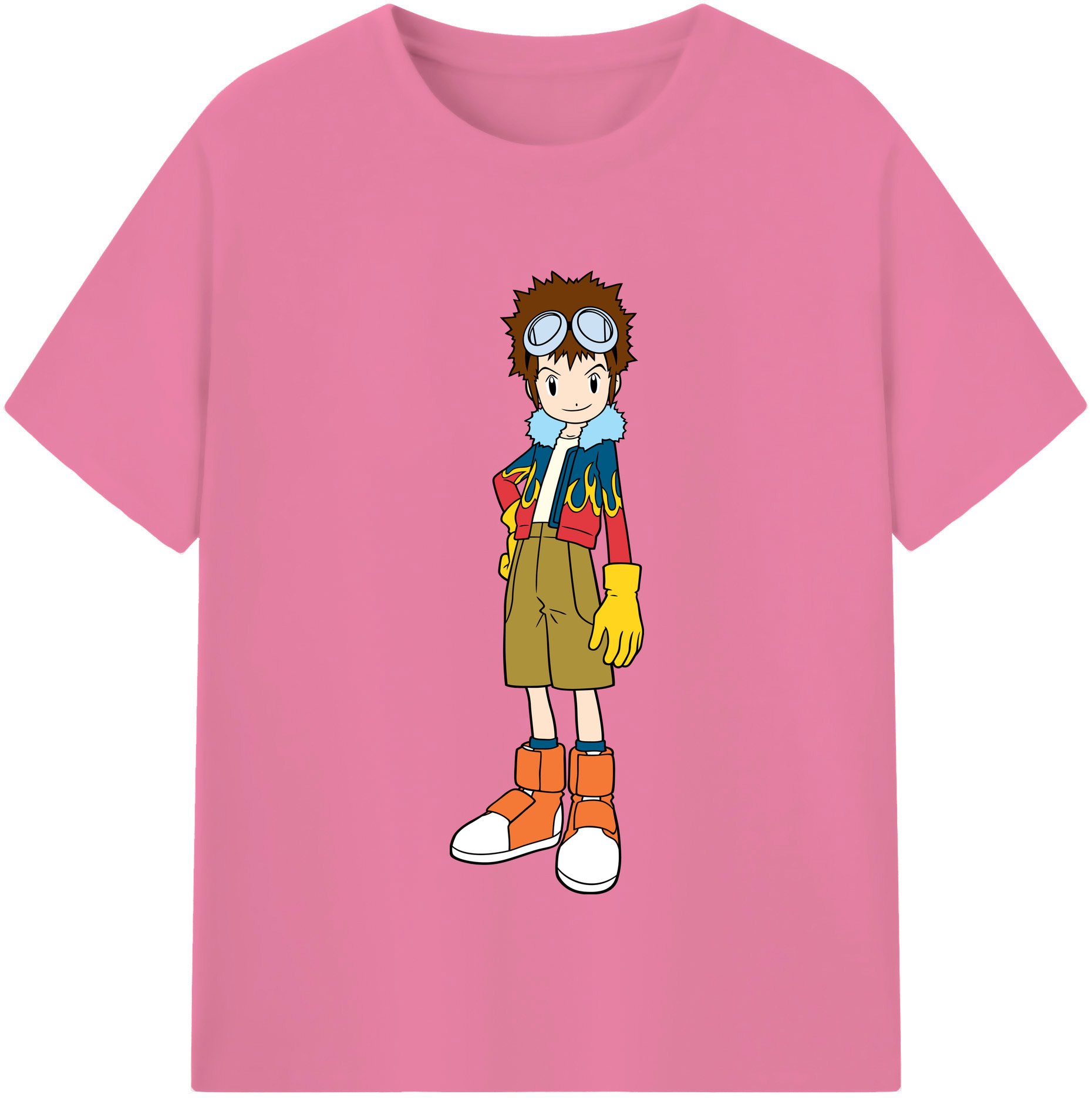 （画像用） Digimon デジタルモンスター/デジモン 綿100％半袖Tシャツ（フロントプリント）